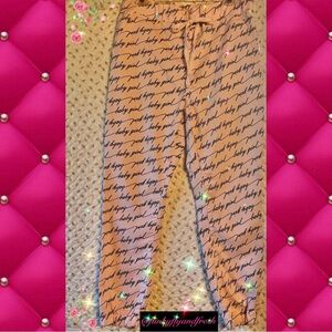 V.I.P. Light pink, “Baby Girl” NWOT printed joggers. Size 15-16.